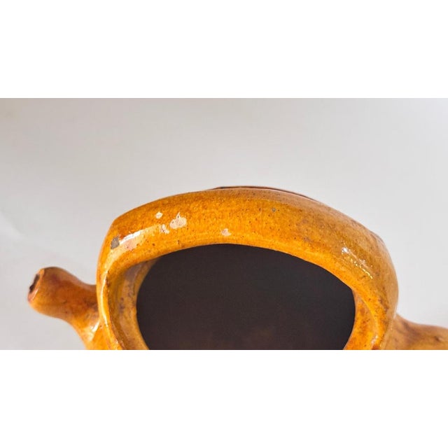 Vintage French Glazed Pottery Jar, 1970s For Sale - Image 5 of 11