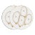 Oyster Plate, White with Gold Detailing, Set of 2 For Sale