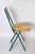 Green Mia Folding Chair with Rush Seat attributed to Giorgio Cattelan, Italy, 1980s For Sale - Image 15 of 18