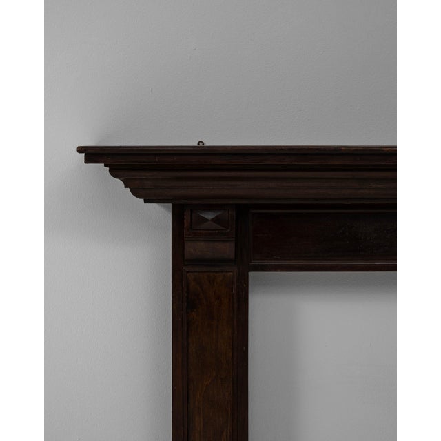 1900s French Neoclassical Wooden Fireplace Mantel in Original Patina For Sale - Image 4 of 18