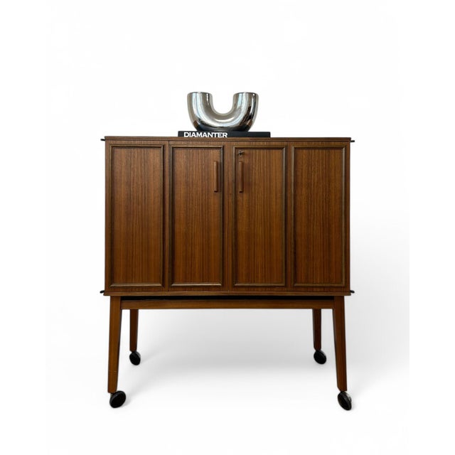 Wood Scandinavian Television Cabinet, 1960s For Sale - Image 7 of 14