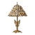 Antique Cherub Table Lamp With Handmade Limpet Shell Lampshade in the Style of Richard Hoosin For Sale