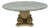 Early 20th Century French Empire Round Marble Top Corinthian Column Wood Pedestal Base Coffee Table For Sale