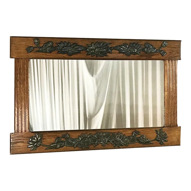 Antique French Art Deco Period Mirror For Sale