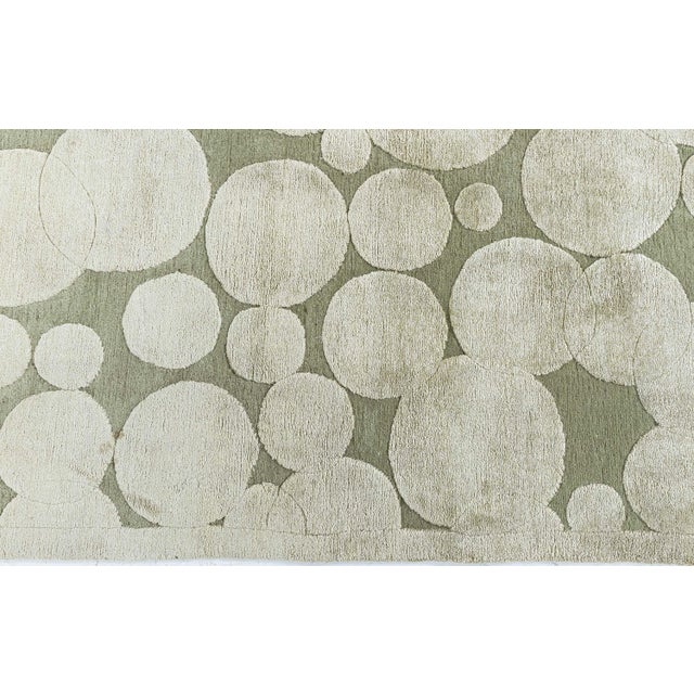 Modern Doris Leslie Blau Collection Modern Bubble Design Rug by Alan Wanzanberg For Sale - Image 3 of 9