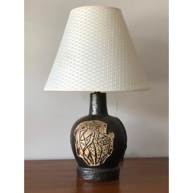 1950s Figural Ceramic Lamp For Sale