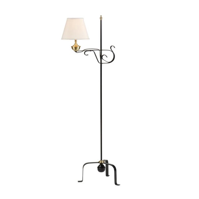 Contemporary Wildwood Colonial Iron Floor Lamp For Sale - Image 3 of 3