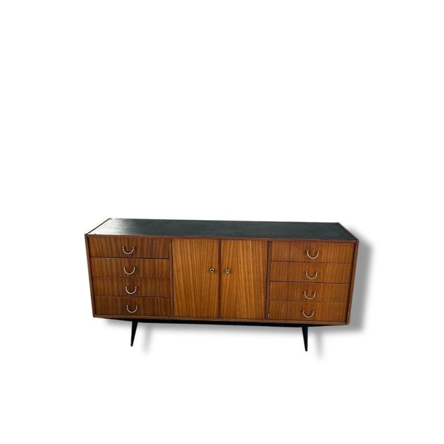 Metal Mid-Century Walnut and Mahogany Sideboard from Herbert Gibbs, 1960s For Sale - Image 7 of 9