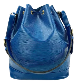 Louis Vuitton Blue Toldeo Epi Noe Drawstring Bucket Bag
