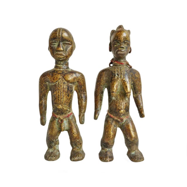 Antique Pair of Old Brass Dan Figures For Sale - Image 10 of 10