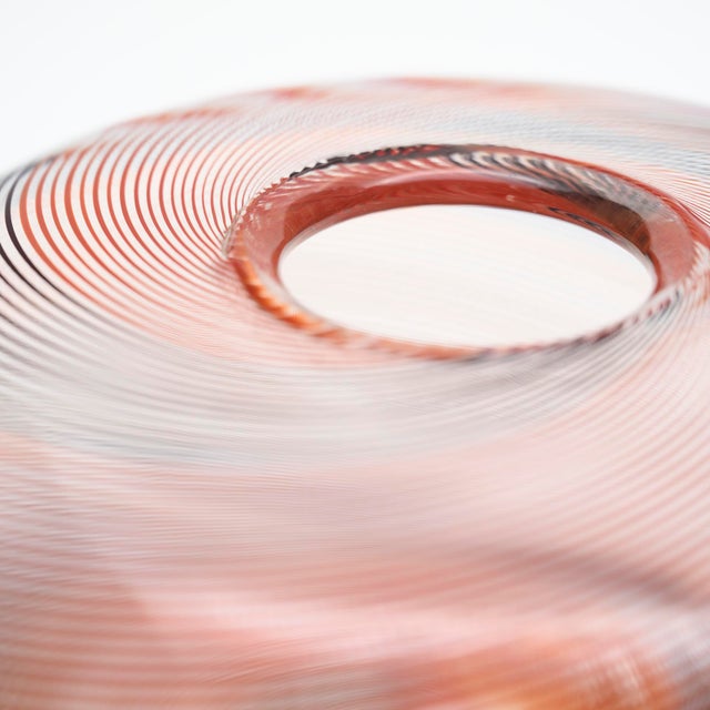 1980s Limited Edition Filigrana Glass Vase by Mario Colelli and Hertha Bengtson for Rosenthal, Late 20th Century For Sale - Image 5 of 11