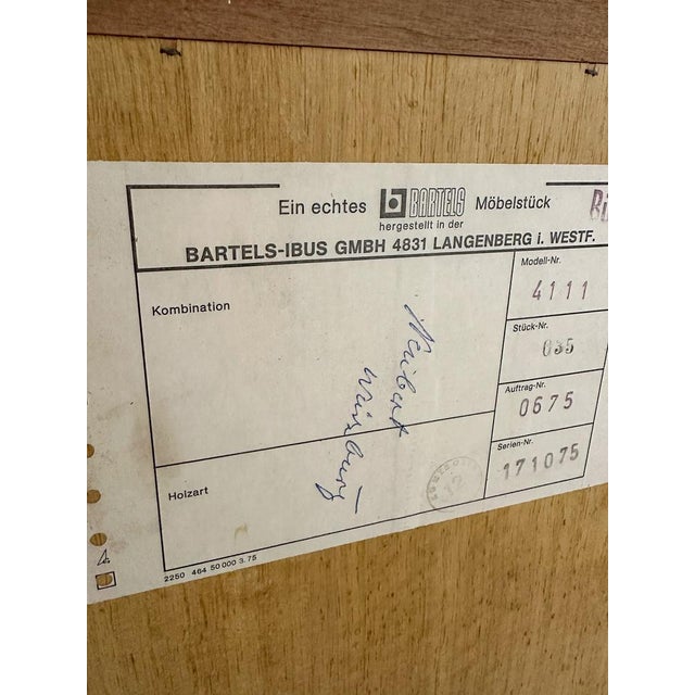 Vintage Minimalistic Teak Sideboard from Bartels,1960s For Sale - Image 15 of 16