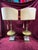 Traditional Pair of 1950s Regency Lamp Falkenstein Ormolu Glass Marble Table Lamps For Sale - Image 3 of 7