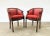 French Leather, Cane and Suede Library Bergère Chairs - A Pair For Sale - Image 4 of 12