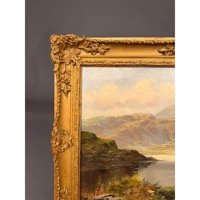 19th Century 19th Century English Oil on Canvas Landscape, Signed N. Boel, Dated 1890 For Sale - Image 5 of 14