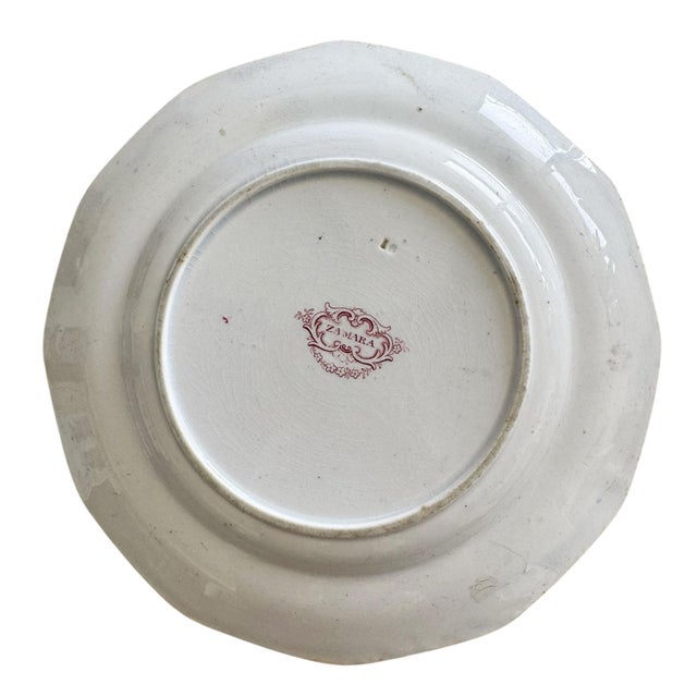 Staffordshire Staffordshire Ironstone Plate For Sale - Image 4 of 6