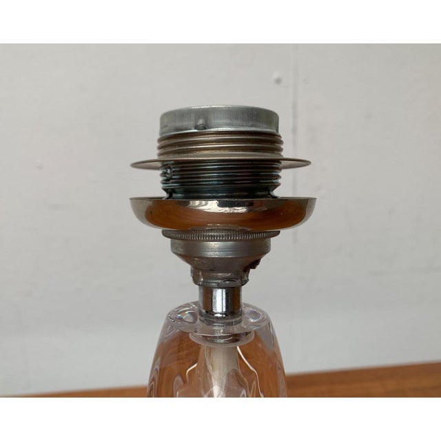 Mid-Century French Glass Table Lamp from Daum, 1960s For Sale - Image 13 of 14