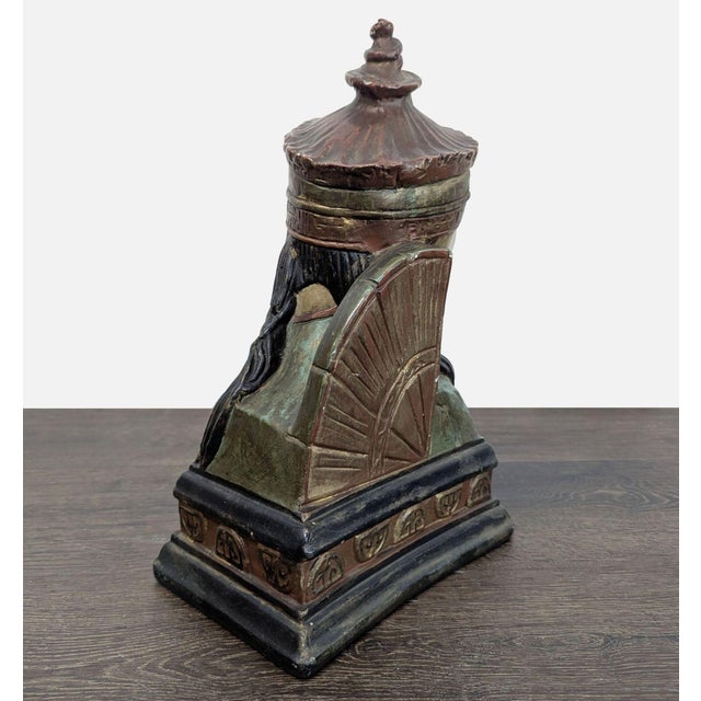 Pair of Vintage Bookends With Asian Inspired Busts For Sale - Image 14 of 18