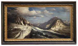 Winter Landescape, Dutch School, Oil on Canvas, Framed