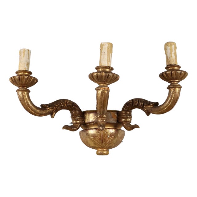 3 Light Wall Lamp For Sale