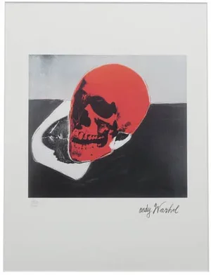 1986 Carnegie Museum of Art Andy Warhol Skull Lithograph