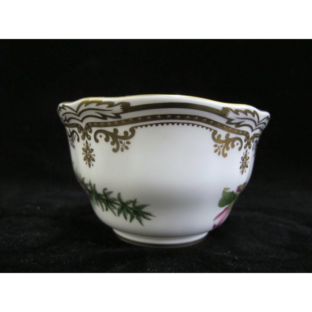 Spode Stafford Flowers Oxalis Thumberia Camellia Oxalis Cup & Saucer Set of 2 For Sale - Image 9 of 12