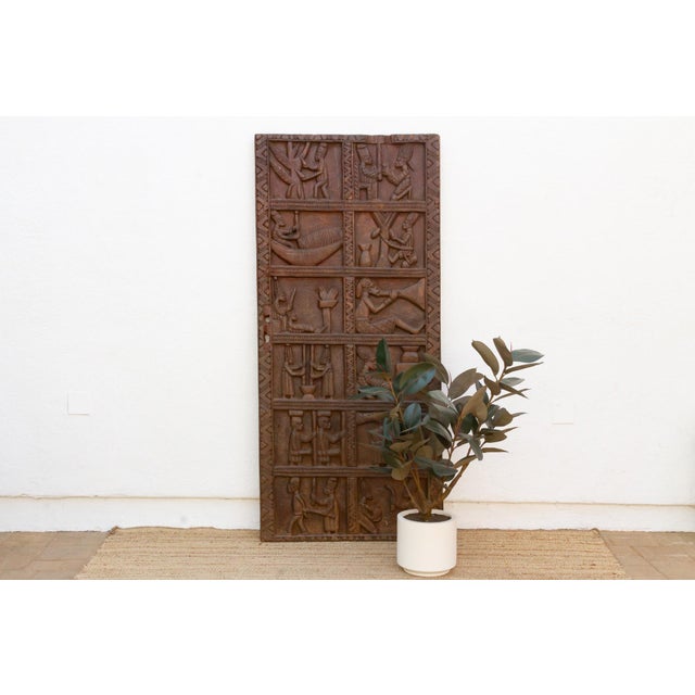 Brown Early 20th Century Carved Yoruba Palace Door For Sale - Image 8 of 8