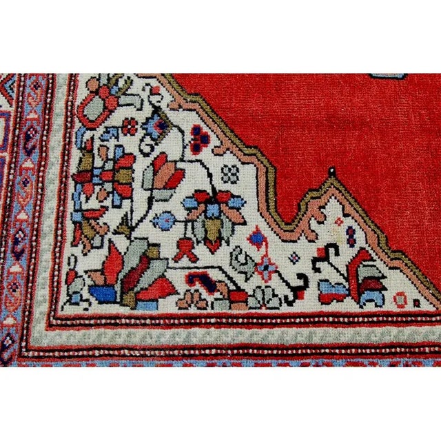 1960s Persian Tabriz Area Rug 4’1″ X 7’0″ For Sale - Image 9 of 12