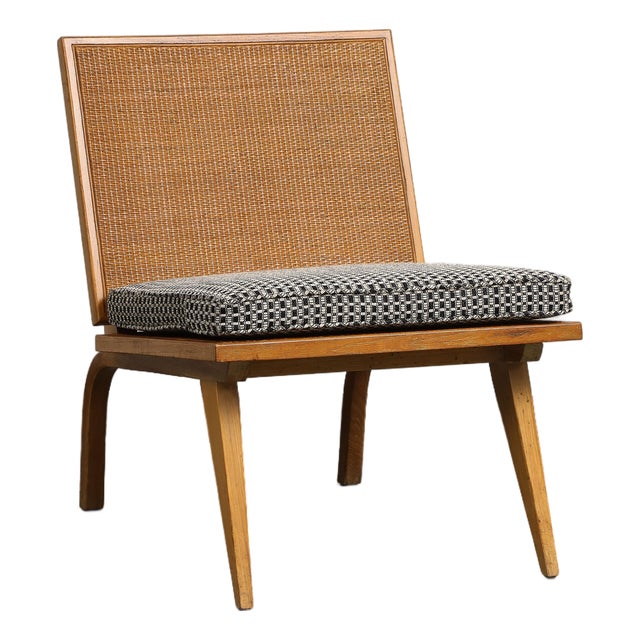 Midcentury Oak Lounge Chair by Edward Durell Stone for Fulbright For Sale