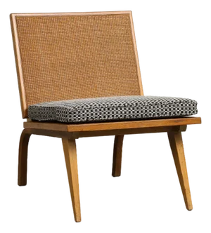 Midcentury Oak Lounge Chair by Edward Durell Stone for Fulbright