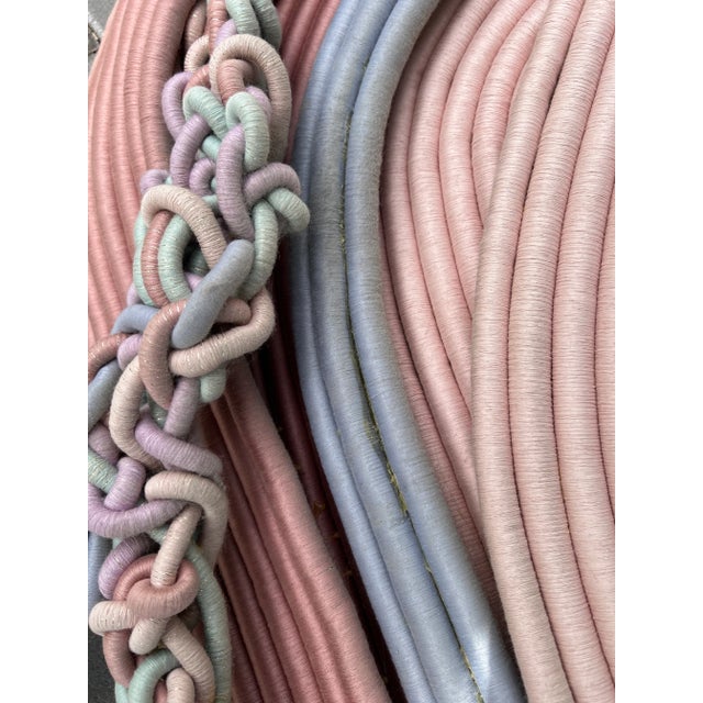 1980s 1980s Barbara Barron Textile Fiber Art Sculpture Wall Hanging For Sale - Image 5 of 12