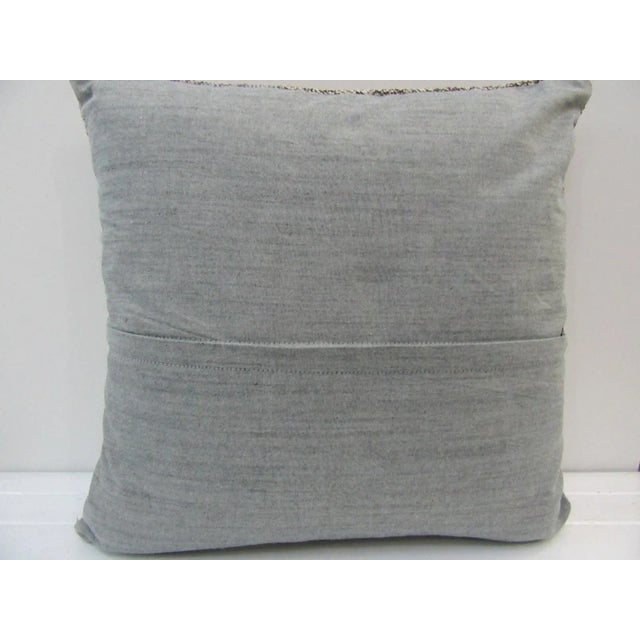 Contemporary Handmade Patchwork Turkish Kilim Pillow Cover For Sale - Image 3 of 4