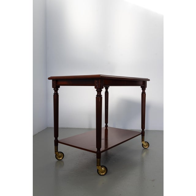 1970s Danish Hepplewhite Mahogany Serving Trolley from Farre Møbelfabrik, 1970s For Sale - Image 5 of 18