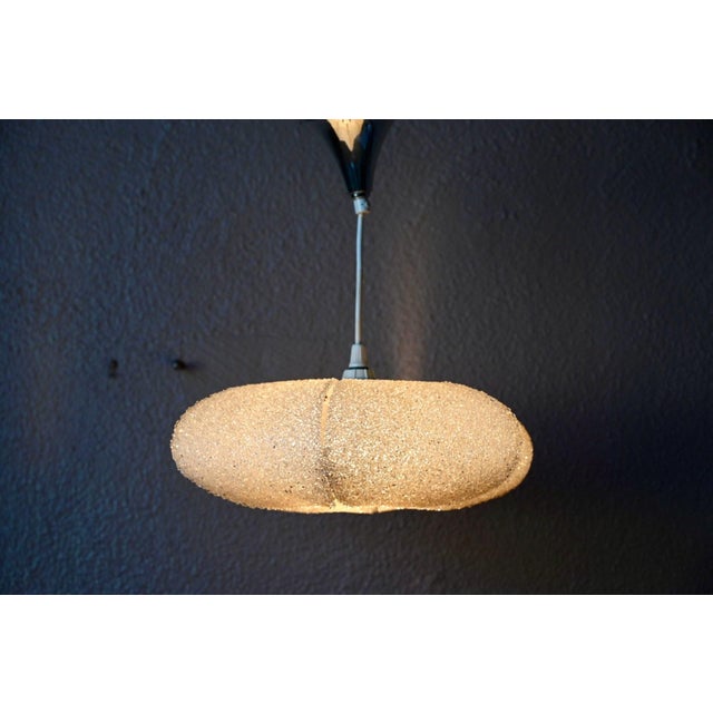Vintage Pendant Light in Shimmering Granulated Acrylic, 1960s For Sale - Image 13 of 13