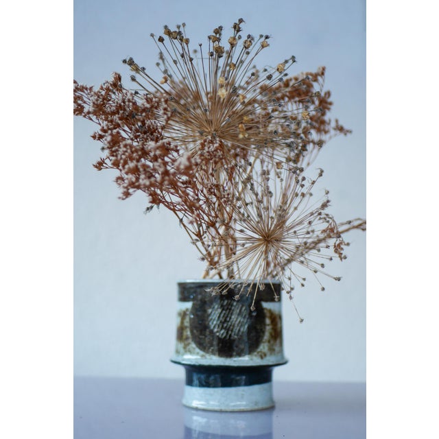 Mid-Century Modernist Ceramic Vase by Inger Persson for Rörstrand, Sweden, 1970s For Sale - Image 9 of 14