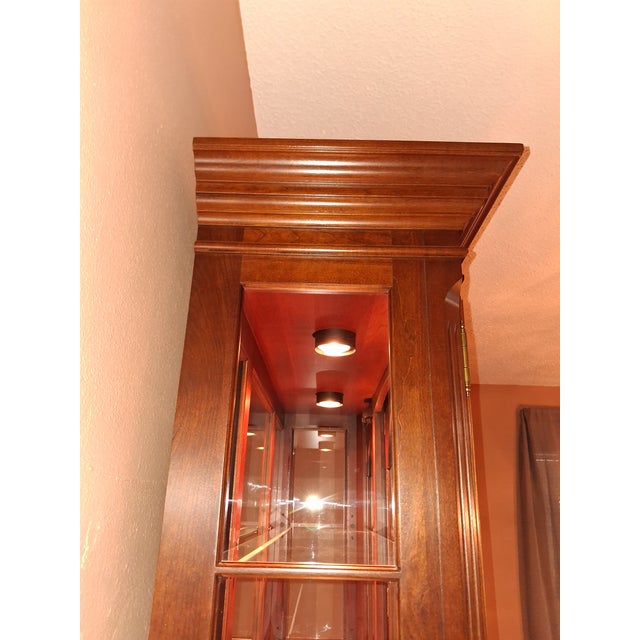 Vintage Pennsylvania House Cherry China Cabinet For Sale - Image 10 of 13