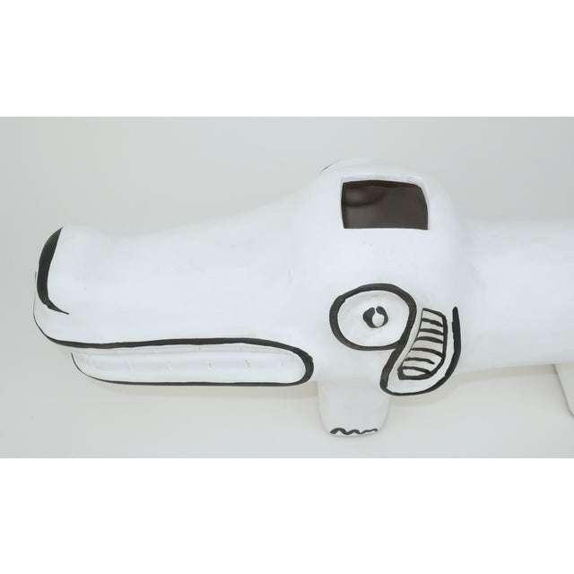 Black Spot the Dog Ceramic Vase by Xiang Yang for Currey & Company For Sale - Image 8 of 11
