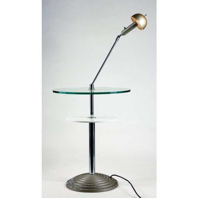 1980s Reading Table with Articulated Lamp by Daniela Puppa and Franco Raggi for Fontana Arte, 1988 For Sale - Image 5 of 13