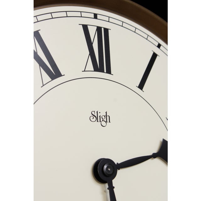 Wood Sligh Mahogany Tall Case Grandfather Clock For Sale - Image 7 of 18