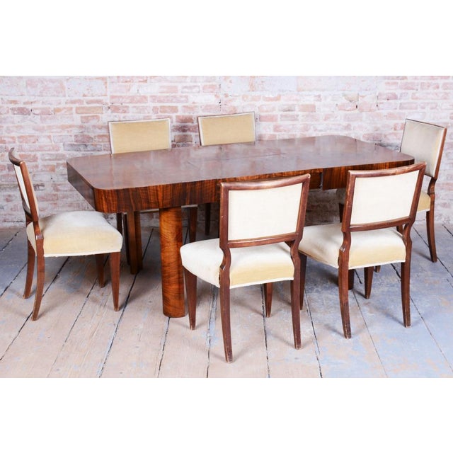 1930s Czech Art Deco Extendable Table in Walnut, 1930s For Sale - Image 5 of 18
