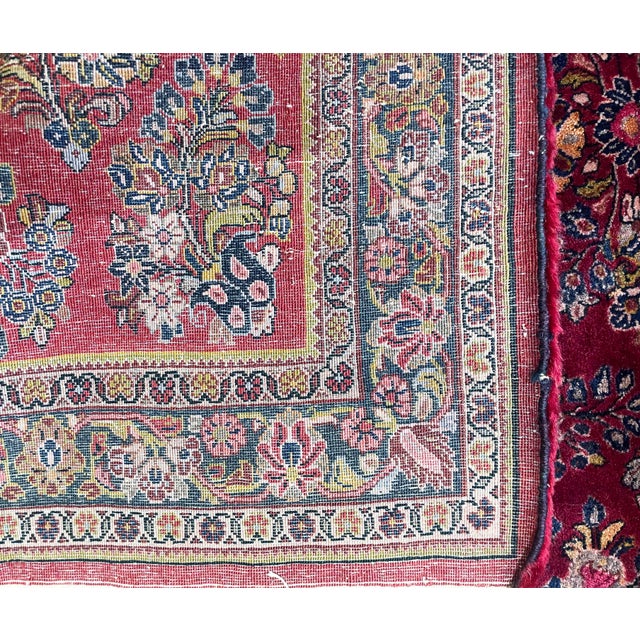 Traditional Antique Persian Sarouk Rug, 3'3" X 5'3" For Sale - Image 3 of 8