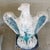 Teal Pair of Vintage Federal Style Concrete Eagle Garden Finials - 16" For Sale - Image 8 of 12