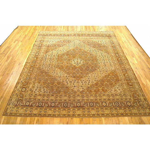 Antique Persian Tabriz Oriental Carpet, circa 1900, Room Sized An antique Persian Tabriz oriental carpet, circa 1900....