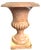 Grand Tour Vintage Carved Pink Marble Urn Jardinière Vessel For Sale - Image 3 of 9