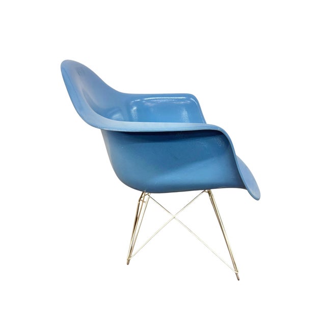 Blue Vintage Modernica Fiberglass Shell Chairs - Set of 2 For Sale - Image 8 of 10