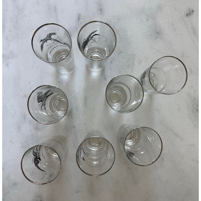 Vintage Federal Glass "Sportsman" Series Highball Glasses - Set of 8 For Sale - Image 9 of 10