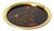 Round Serving Tray in Tortoiseshell Effect from Christian Dior, 1970s For Sale