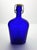 1970s Vintage Italian Cobalt Blue Glass “Cognac” Decanter Bottle For Sale - Image 4 of 8