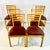 Art Deco 1940s Vintage Art Deco Italian Honey Stained Maple Back Slat Dining Chairs - Set of 6, After Gio Ponti For Sale - Image 3 of 13