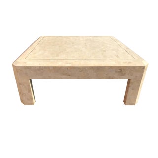 Maitland-Smith Tessellated Stone Coffee Table For Sale